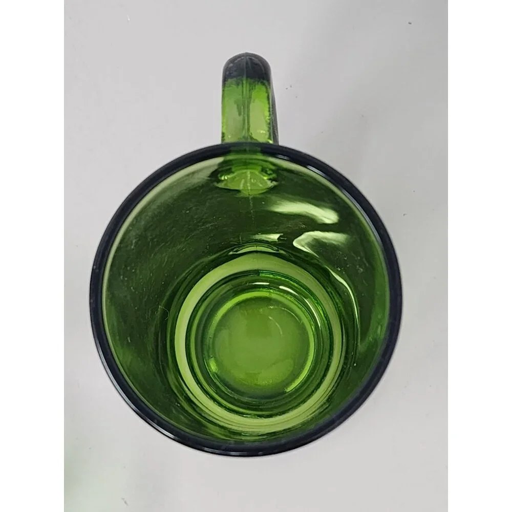 Vintage Emerald Green Glass Beer Mug & Jagermeister 2 Shot Glasses‎ Set
